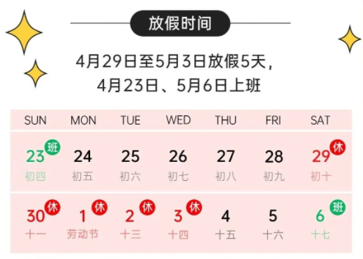 瀚银科技星益付2023五一劳动节刷卡清算通知